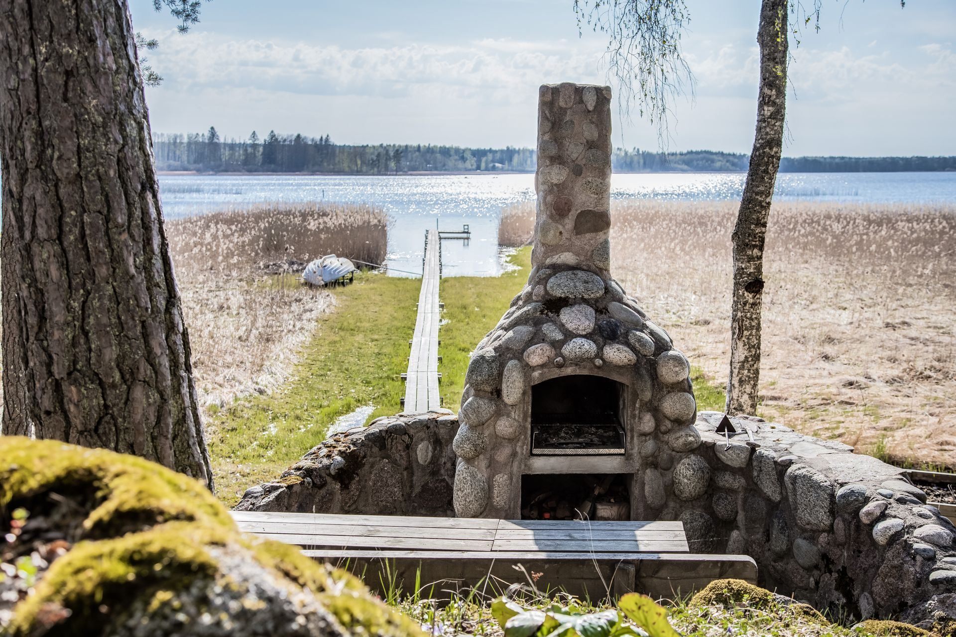 Grillplats med härlig vy