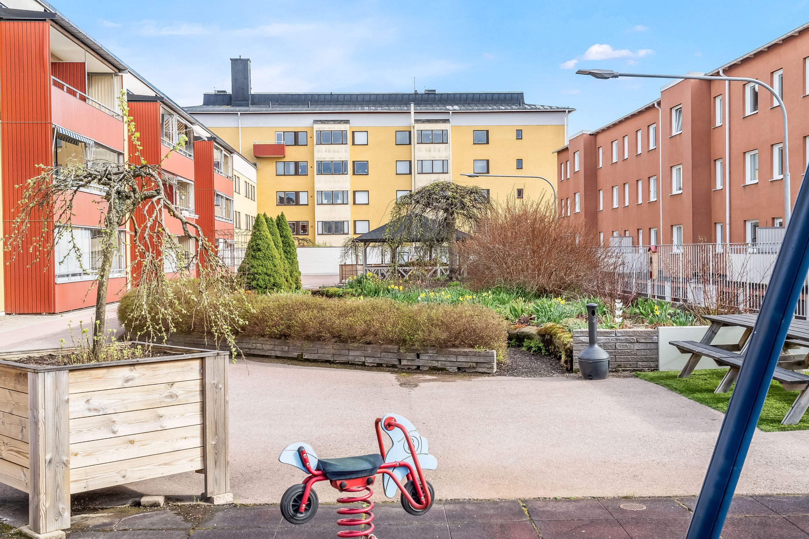 Trevlig innergård