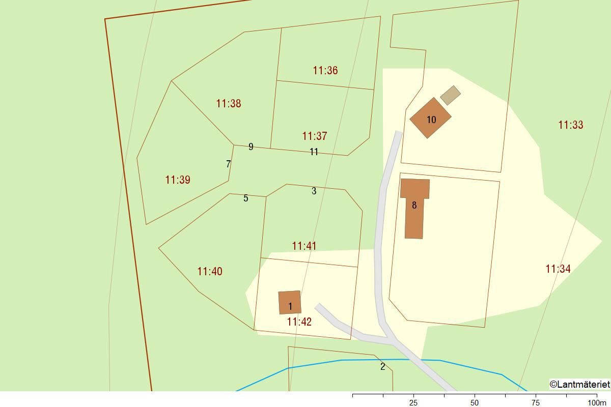 Forsenbergs Väg 7 - Fastighetskarta