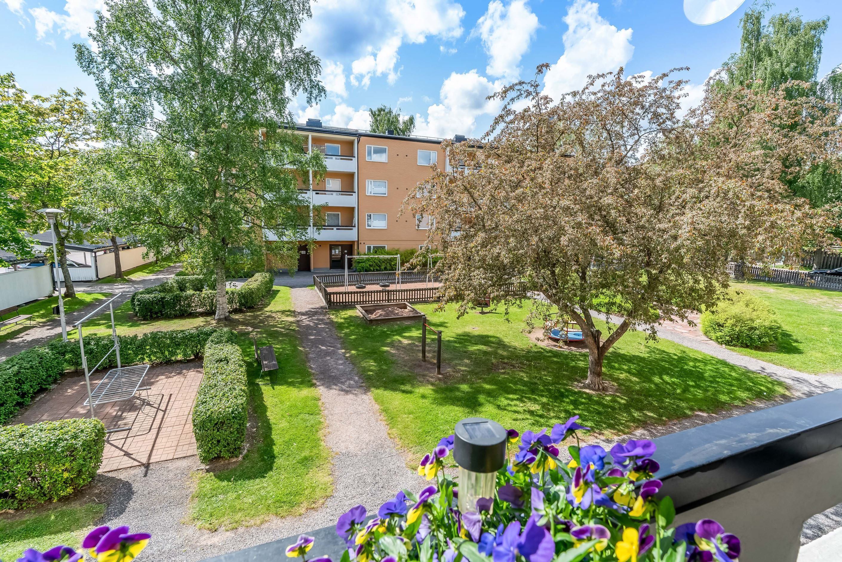 Trevlig innergård